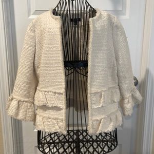 Ann Taylor Cream Blazer 8P